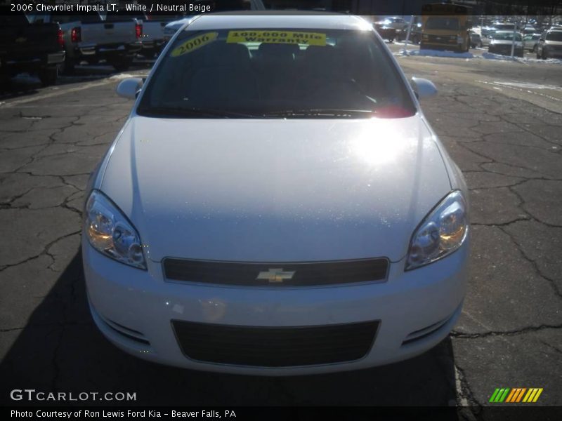 White / Neutral Beige 2006 Chevrolet Impala LT
