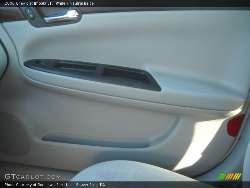 White / Neutral Beige 2006 Chevrolet Impala LT