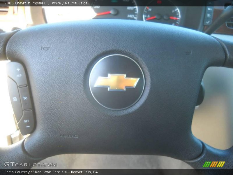 White / Neutral Beige 2006 Chevrolet Impala LT