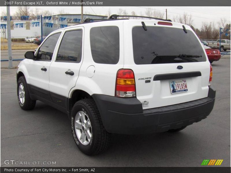 Oxford White / Medium/Dark Flint 2007 Ford Escape XLT
