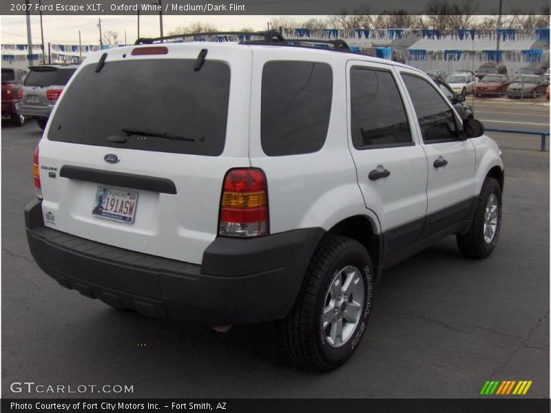 Oxford White / Medium/Dark Flint 2007 Ford Escape XLT