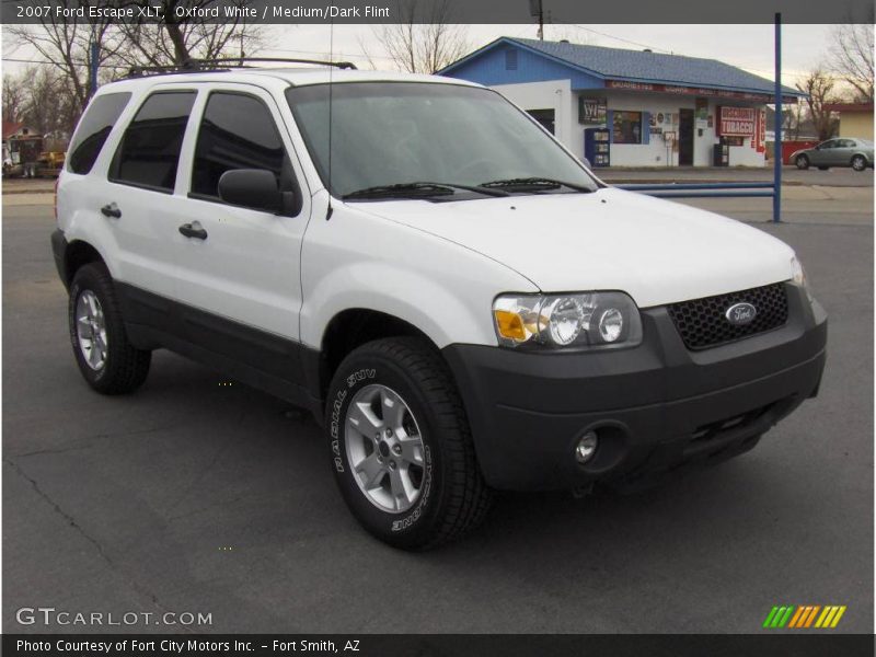 Oxford White / Medium/Dark Flint 2007 Ford Escape XLT