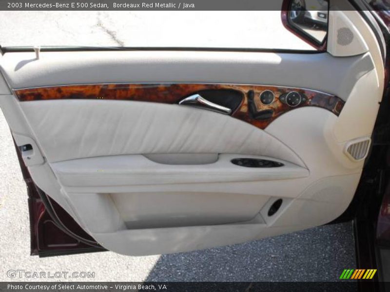 Bordeaux Red Metallic / Java 2003 Mercedes-Benz E 500 Sedan