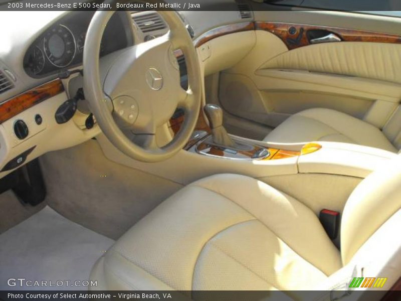 Bordeaux Red Metallic / Java 2003 Mercedes-Benz E 500 Sedan