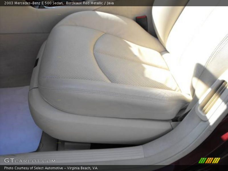 Bordeaux Red Metallic / Java 2003 Mercedes-Benz E 500 Sedan