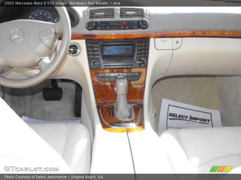 Bordeaux Red Metallic / Java 2003 Mercedes-Benz E 500 Sedan