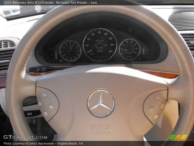 Bordeaux Red Metallic / Java 2003 Mercedes-Benz E 500 Sedan
