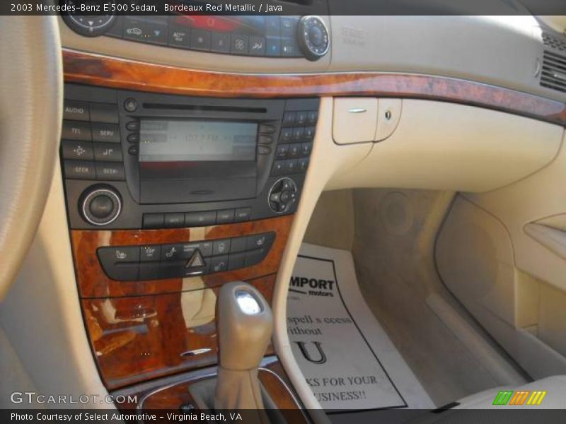 Bordeaux Red Metallic / Java 2003 Mercedes-Benz E 500 Sedan