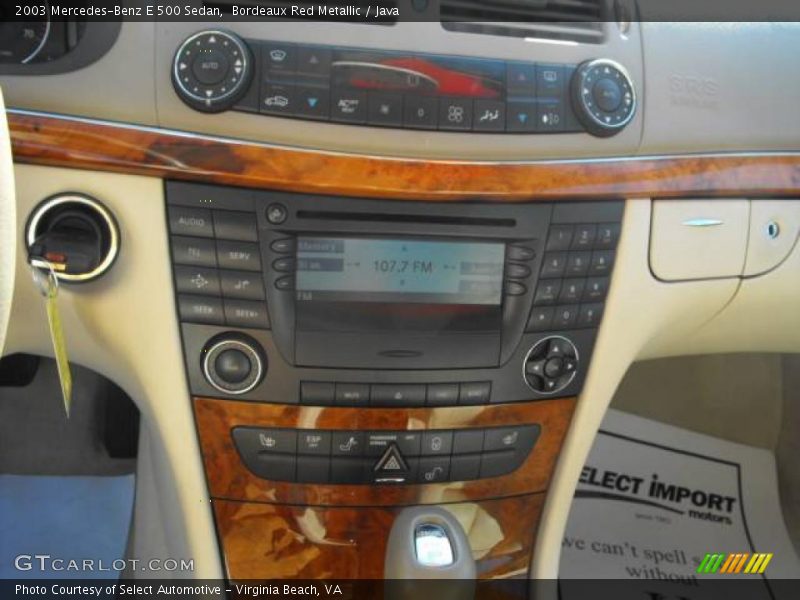 Bordeaux Red Metallic / Java 2003 Mercedes-Benz E 500 Sedan