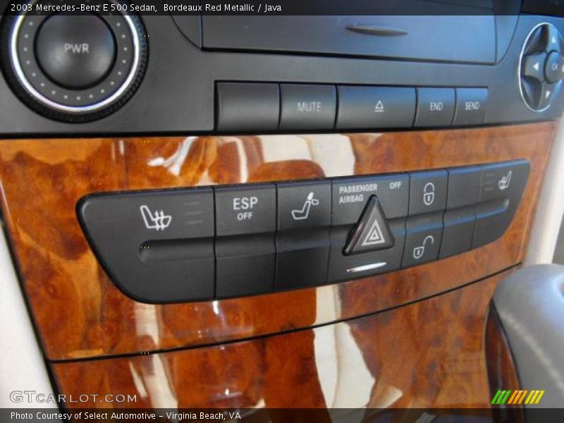 Bordeaux Red Metallic / Java 2003 Mercedes-Benz E 500 Sedan