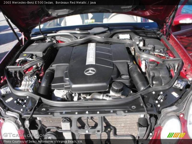 Bordeaux Red Metallic / Java 2003 Mercedes-Benz E 500 Sedan
