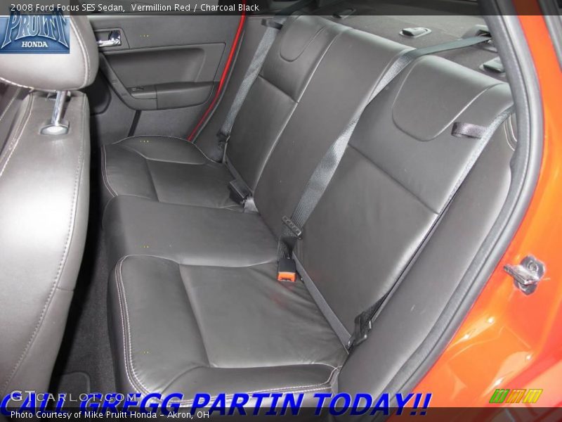 Vermillion Red / Charcoal Black 2008 Ford Focus SES Sedan