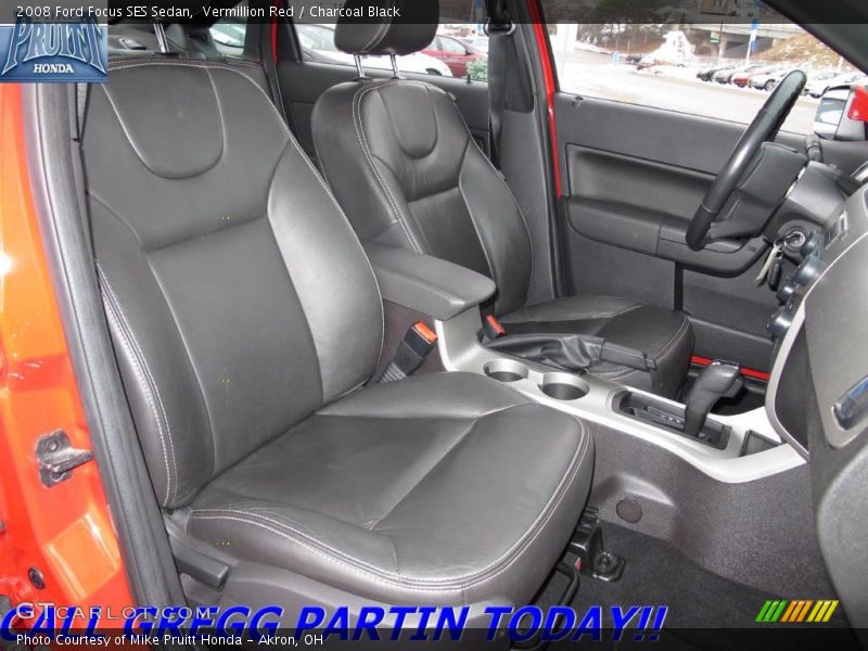 Vermillion Red / Charcoal Black 2008 Ford Focus SES Sedan
