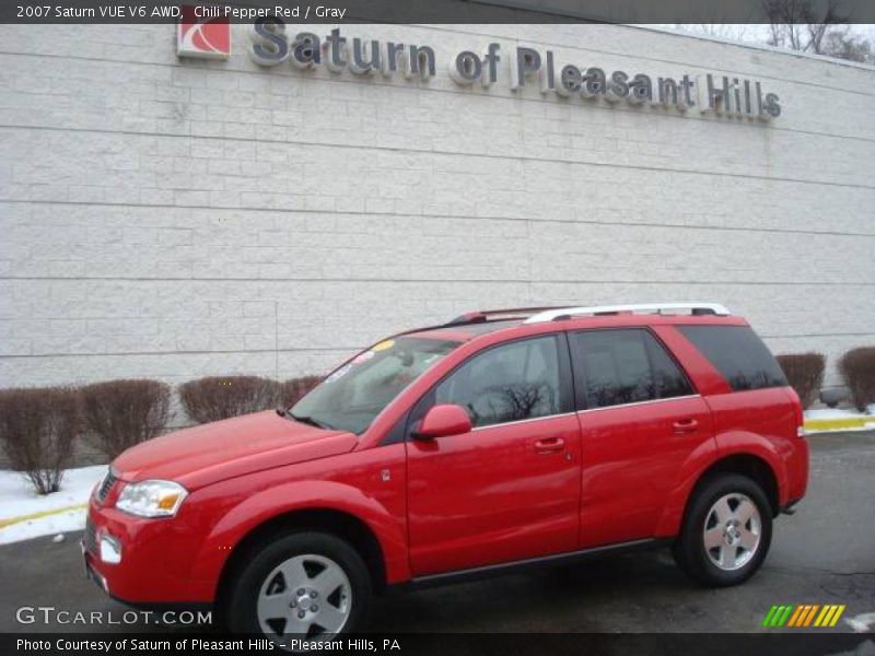 Chili Pepper Red / Gray 2007 Saturn VUE V6 AWD