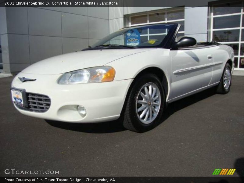 Stone White / Sandstone 2001 Chrysler Sebring LXi Convertible