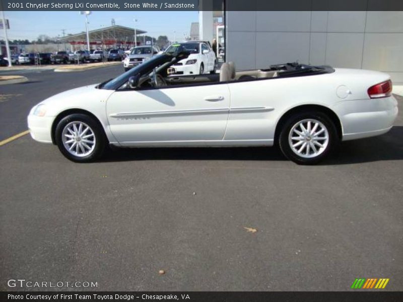 Stone White / Sandstone 2001 Chrysler Sebring LXi Convertible