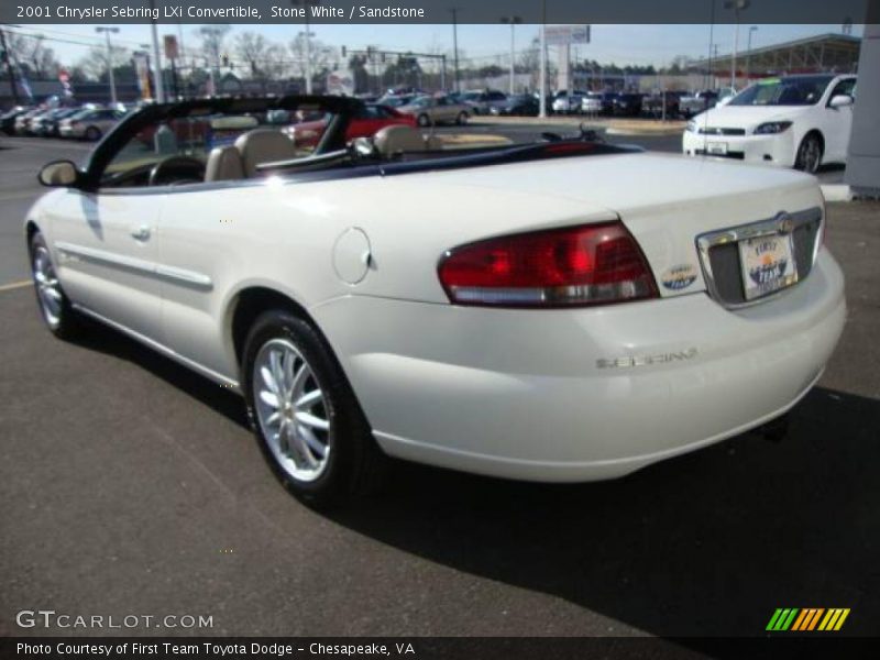 Stone White / Sandstone 2001 Chrysler Sebring LXi Convertible