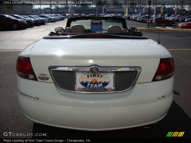 Stone White / Sandstone 2001 Chrysler Sebring LXi Convertible