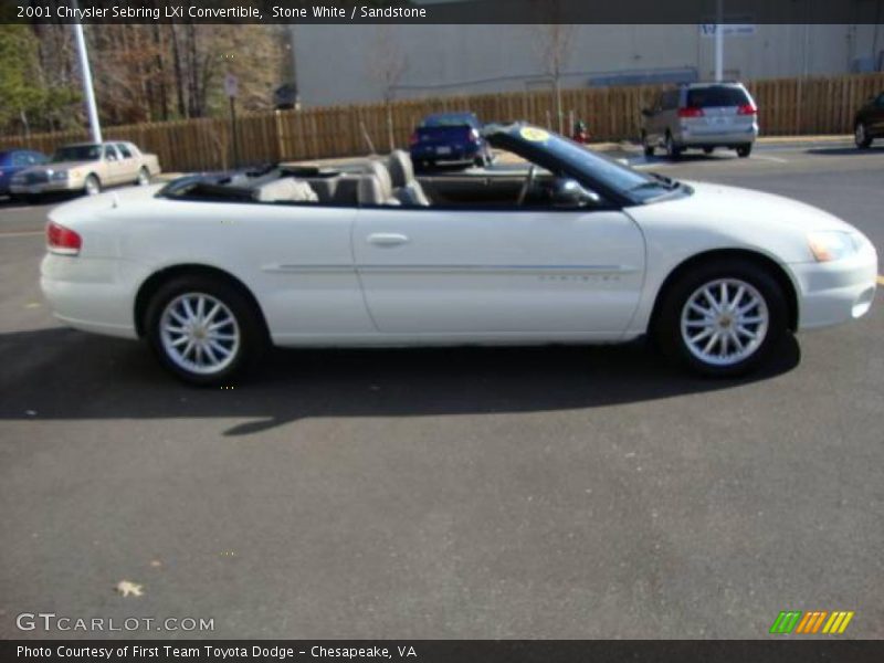 Stone White / Sandstone 2001 Chrysler Sebring LXi Convertible