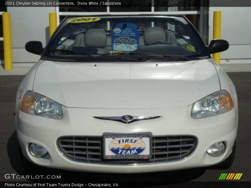 Stone White / Sandstone 2001 Chrysler Sebring LXi Convertible