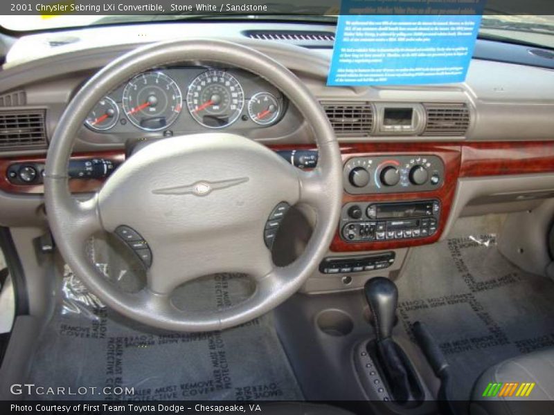 Stone White / Sandstone 2001 Chrysler Sebring LXi Convertible