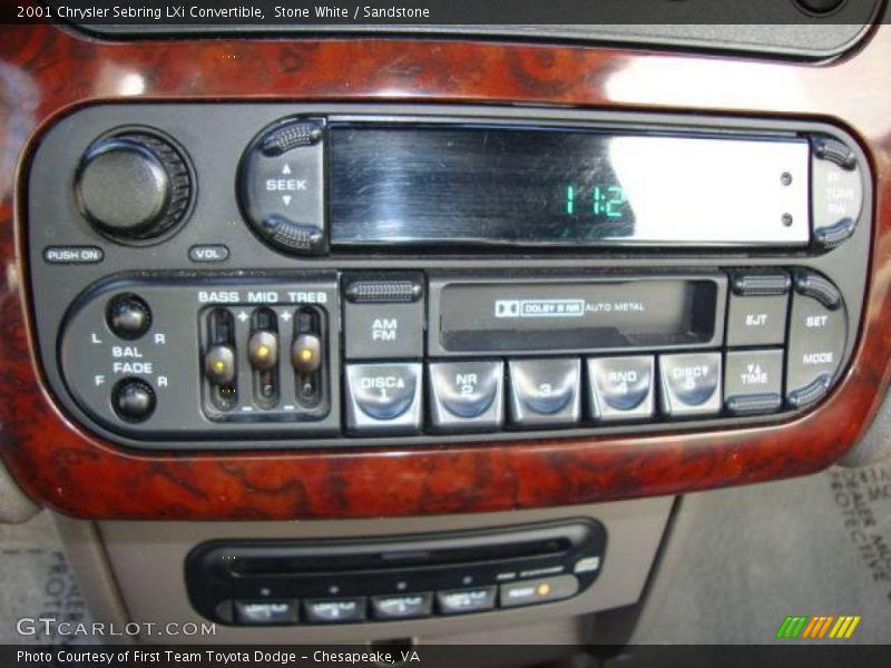 Stone White / Sandstone 2001 Chrysler Sebring LXi Convertible