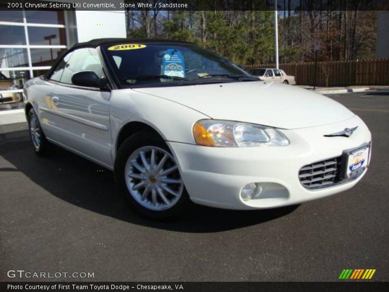 Stone White / Sandstone 2001 Chrysler Sebring LXi Convertible