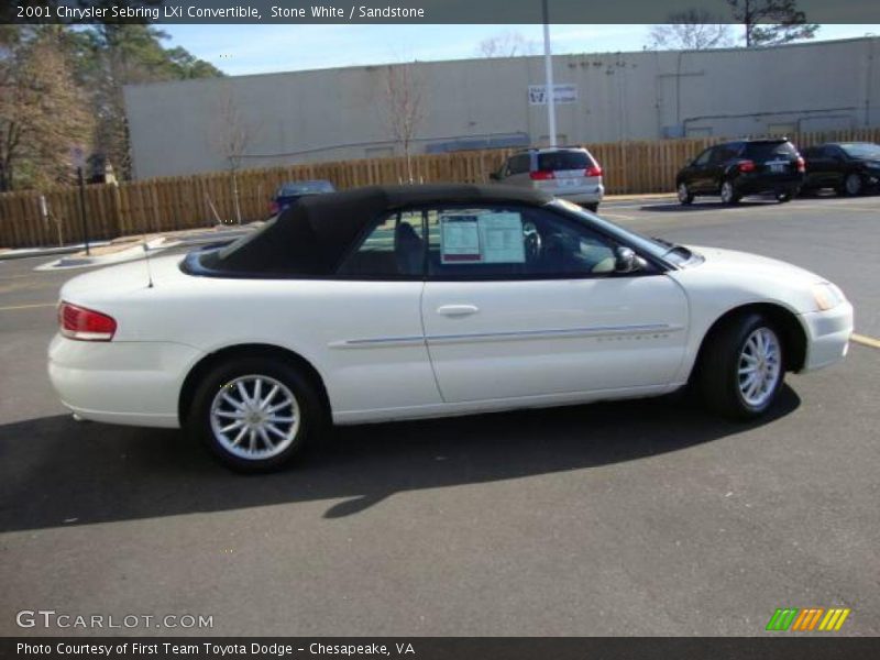 Stone White / Sandstone 2001 Chrysler Sebring LXi Convertible
