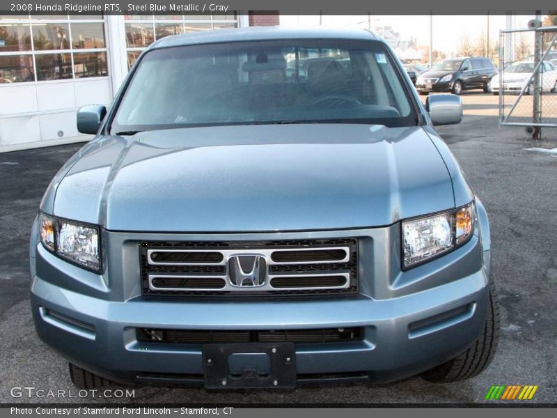 Steel Blue Metallic / Gray 2008 Honda Ridgeline RTS