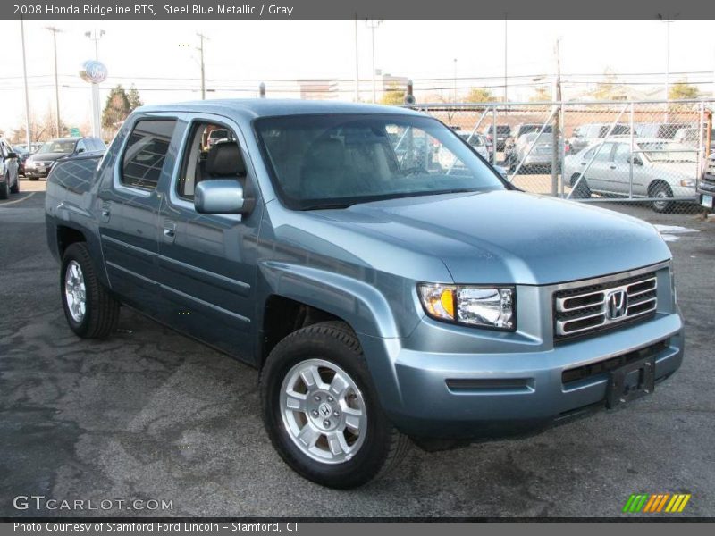 Steel Blue Metallic / Gray 2008 Honda Ridgeline RTS