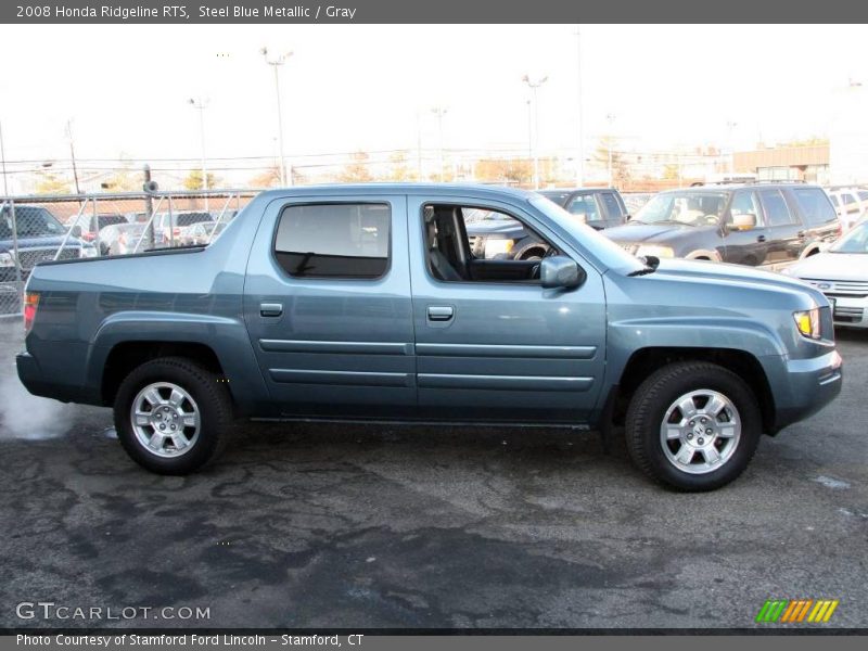 Steel Blue Metallic / Gray 2008 Honda Ridgeline RTS