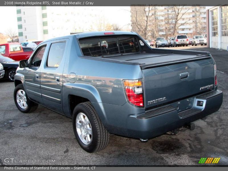 Steel Blue Metallic / Gray 2008 Honda Ridgeline RTS