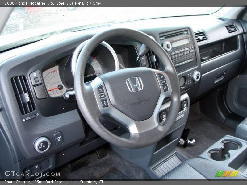 Steel Blue Metallic / Gray 2008 Honda Ridgeline RTS