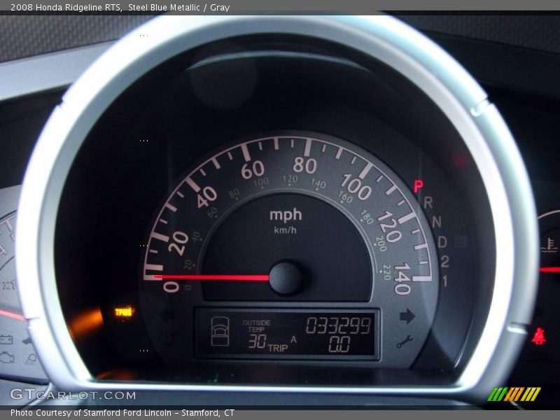 Steel Blue Metallic / Gray 2008 Honda Ridgeline RTS