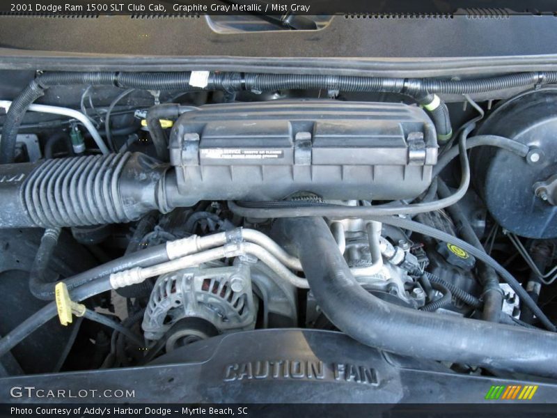 Graphite Gray Metallic / Mist Gray 2001 Dodge Ram 1500 SLT Club Cab