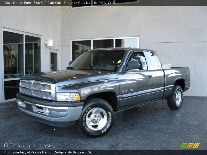 Graphite Gray Metallic / Mist Gray 2001 Dodge Ram 1500 SLT Club Cab