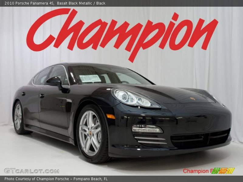 Basalt Black Metallic / Black 2010 Porsche Panamera 4S