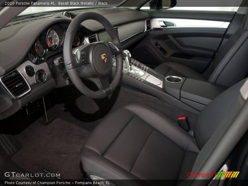 Basalt Black Metallic / Black 2010 Porsche Panamera 4S