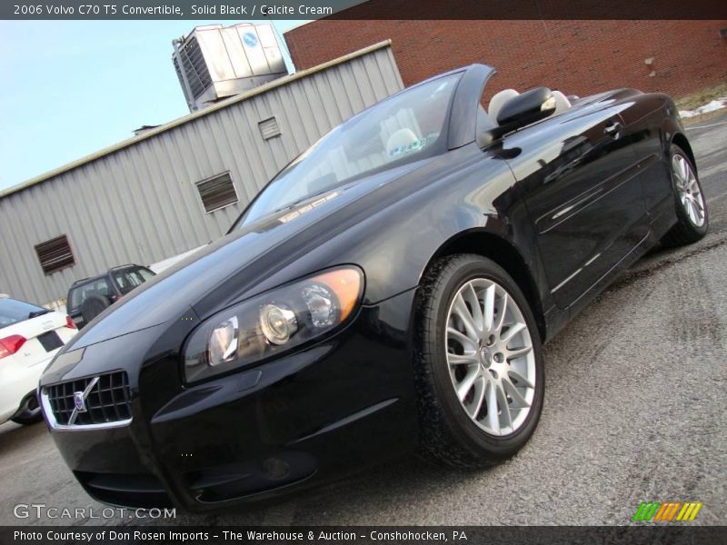 Solid Black / Calcite Cream 2006 Volvo C70 T5 Convertible