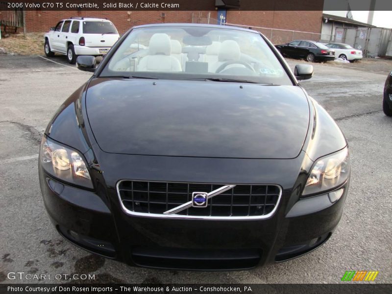 Solid Black / Calcite Cream 2006 Volvo C70 T5 Convertible