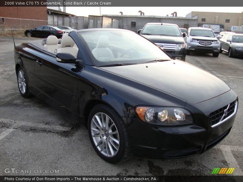 Solid Black / Calcite Cream 2006 Volvo C70 T5 Convertible