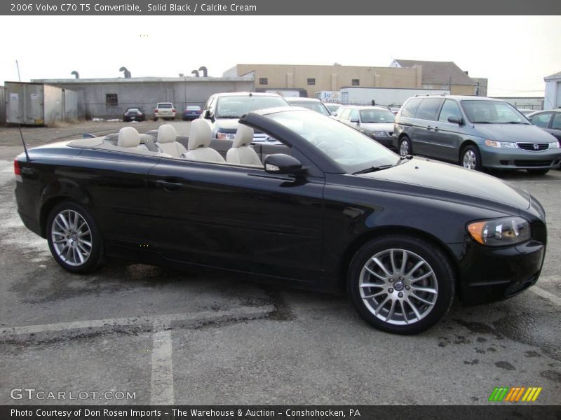 Solid Black / Calcite Cream 2006 Volvo C70 T5 Convertible