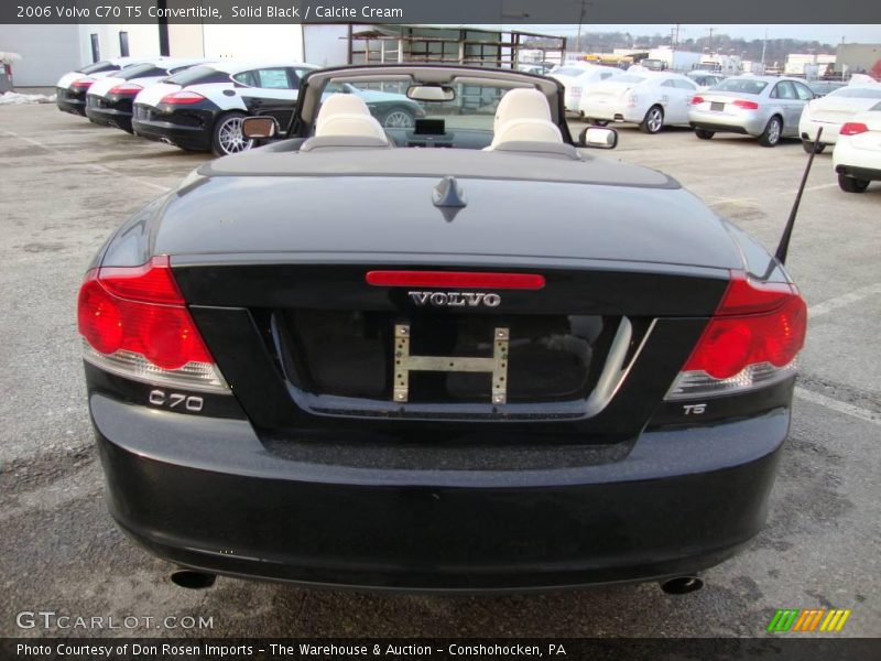 Solid Black / Calcite Cream 2006 Volvo C70 T5 Convertible