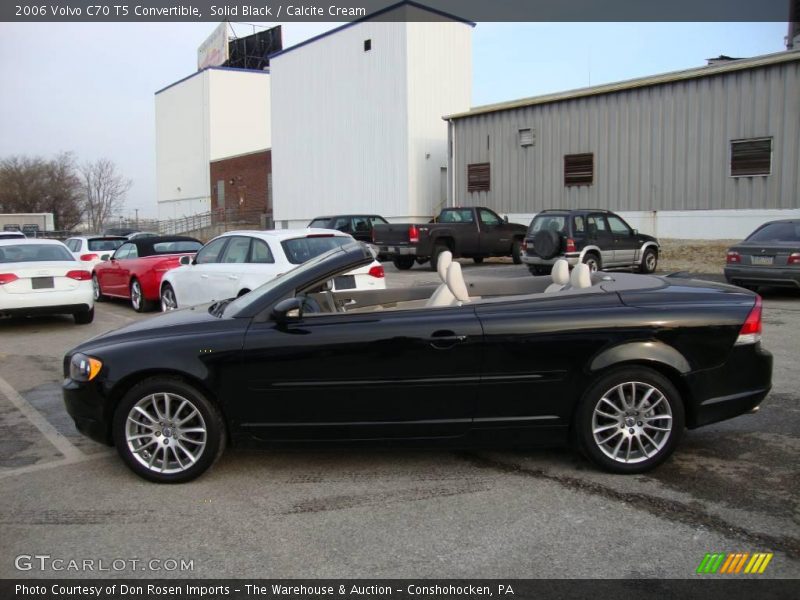 Solid Black / Calcite Cream 2006 Volvo C70 T5 Convertible