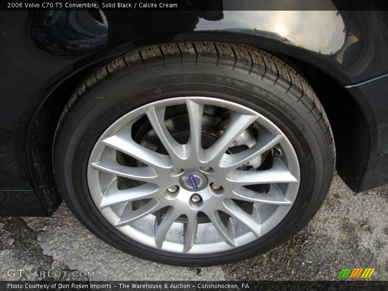Solid Black / Calcite Cream 2006 Volvo C70 T5 Convertible