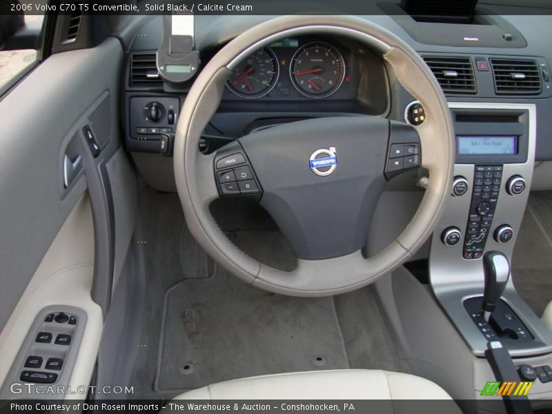 Solid Black / Calcite Cream 2006 Volvo C70 T5 Convertible