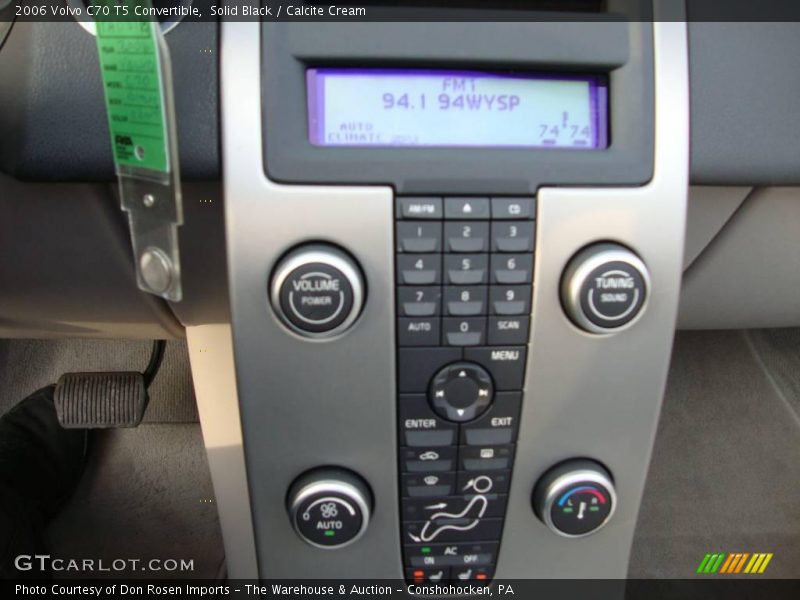 Solid Black / Calcite Cream 2006 Volvo C70 T5 Convertible