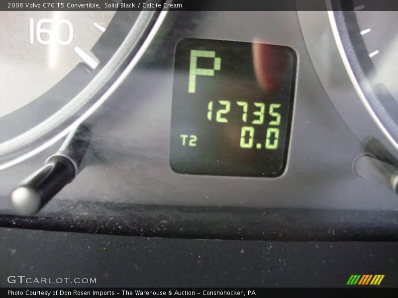 Solid Black / Calcite Cream 2006 Volvo C70 T5 Convertible