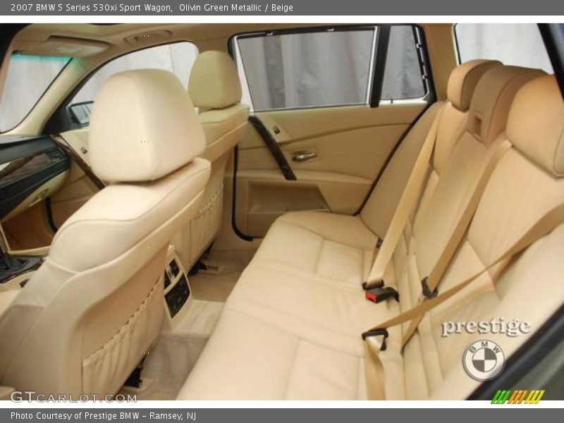Olivin Green Metallic / Beige 2007 BMW 5 Series 530xi Sport Wagon