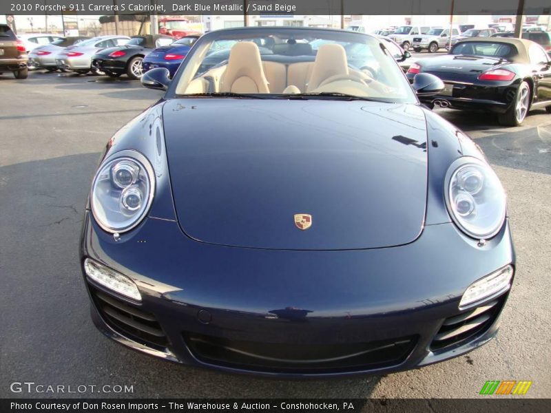 Dark Blue Metallic / Sand Beige 2010 Porsche 911 Carrera S Cabriolet